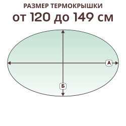 Крышка овальная » 120-149 см