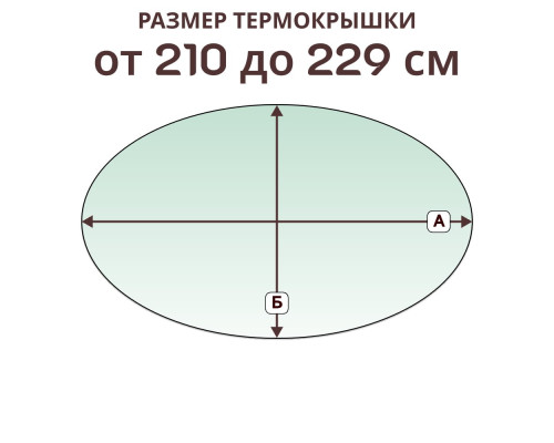 Термокрышка овальная » 210-229 см