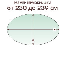 Крышка овальная » 230-239 см