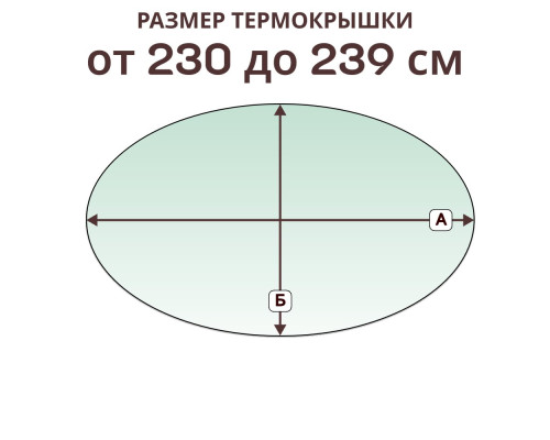 Термокрышка овальная » 230-239 см