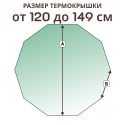 Крышка 10 граней » 120-149 см