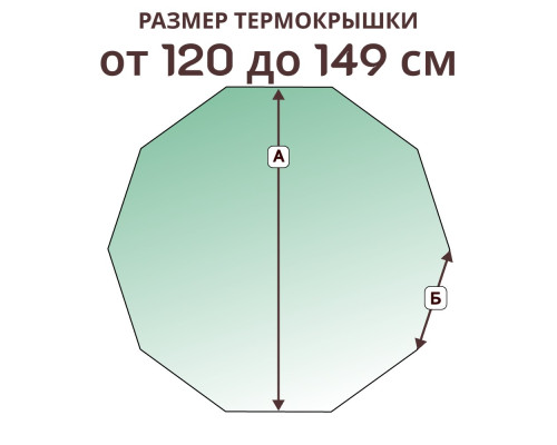 Термокрышка десятигранная » 120-149 см