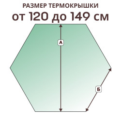 Крышка 6 граней » 120-149 см